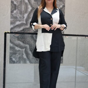 Black & White Cotton Cord Set